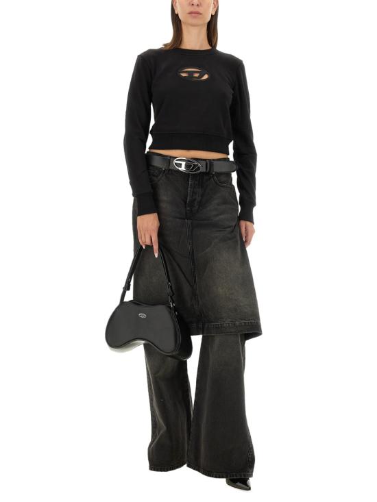 25FW 디젤 긴팔 티셔츠 A09931 0GRAC9XX BLACK - DIESEL