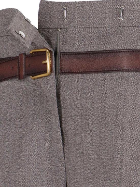 25SS 프라다 스트레이트 팬츠 P242J OOO 16NOF0572 Brown - PRADA