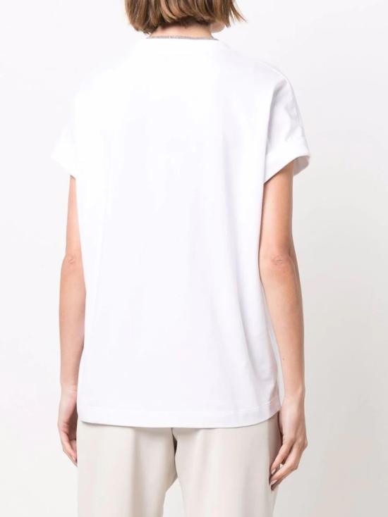  브루넬로 쿠치넬리 반팔 티셔츠 M0T18BD222 White - BRUNELLO CUCINELLI