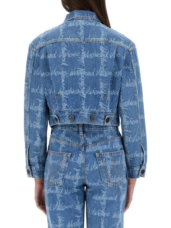 25SS 비비안웨스트우드 MARLENE 마린 크롭 자켓 19010018 W014IK306 Blue - VIVIENNE WESTWOOD
