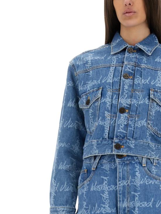 25SS 비비안웨스트우드 MARLENE 마린 크롭 자켓 19010018 W014IK306 Blue - VIVIENNE WESTWOOD