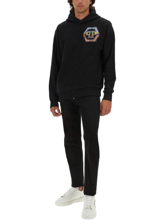  필립 플레인 긴팔 티셔츠 MJB3356 PJY002N02 BLACK - PHILIPP PLEIN