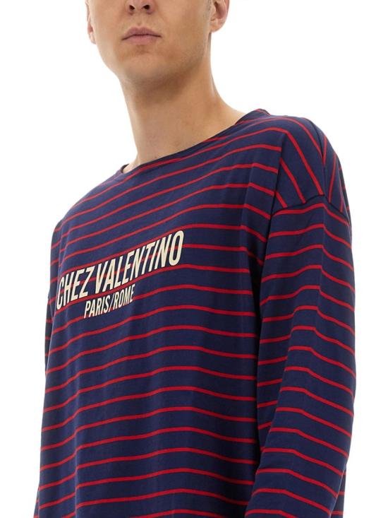 25FW 발렌티노 가라바니 반팔 티셔츠 7V3MG16RAYJ CPY Blue - VALENTINO GARAVANI