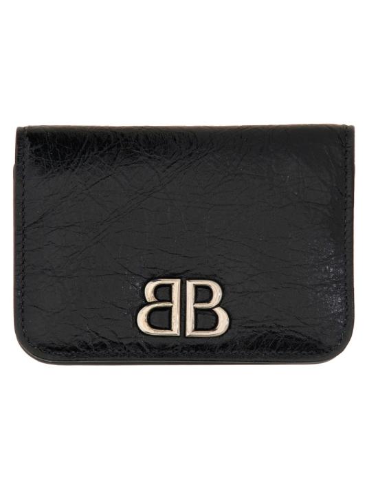 26FW 발렌시아가 모나코 플랩 카드 홀더 765631 2AAYP1000 BLACK