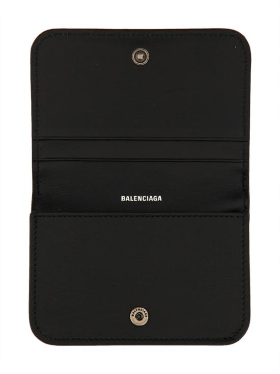 26FW 발렌시아가 모나코 플랩 카드 홀더 765631 2AAYP1000 BLACK - BALENCIAGA