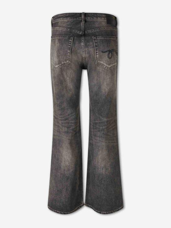 25FW 알13 데님 팬츠 R13WD200 D248A KENNET BLACK STRETCH ANTRACITE GREY - R13