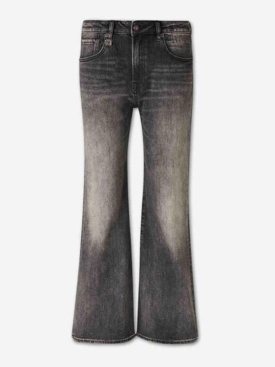 25FW 알13 데님 팬츠 R13WD200 D248A KENNET BLACK STRETCH ANTRACITE GREY