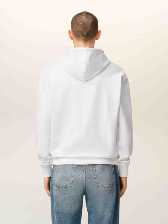 25FW 아미 스몰 하트 로고 후드 티셔츠 HSW764 730 100WHITE - AMI