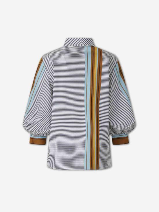 25FW Silvia Tcherassi 블라우스 ST250455 0477TERRA STRIPES Multicolor - OTHER BRANDS