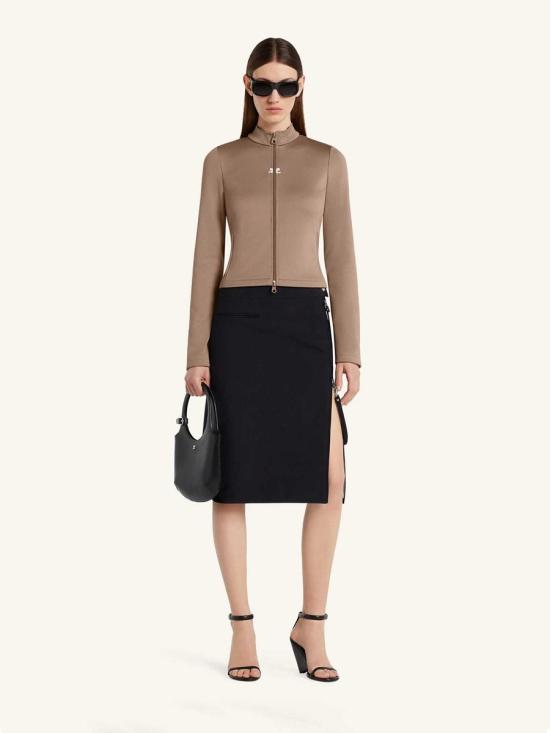 25FW 쿠레쥬 자켓 325JVE133JS0250 1098MOCHA Brown - COURREGES