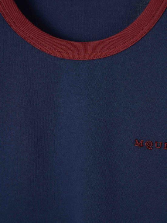 25FW 알렉산더 맥퀸 긴팔 셔츠 847768QXAA8 4100NAVY NAVY BLUE - ALEXANDER MCQUEEN