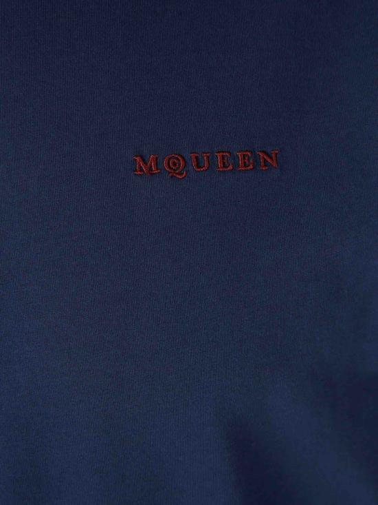 25FW 알렉산더 맥퀸 긴팔 셔츠 847768QXAA8 4100NAVY NAVY BLUE - ALEXANDER MCQUEEN