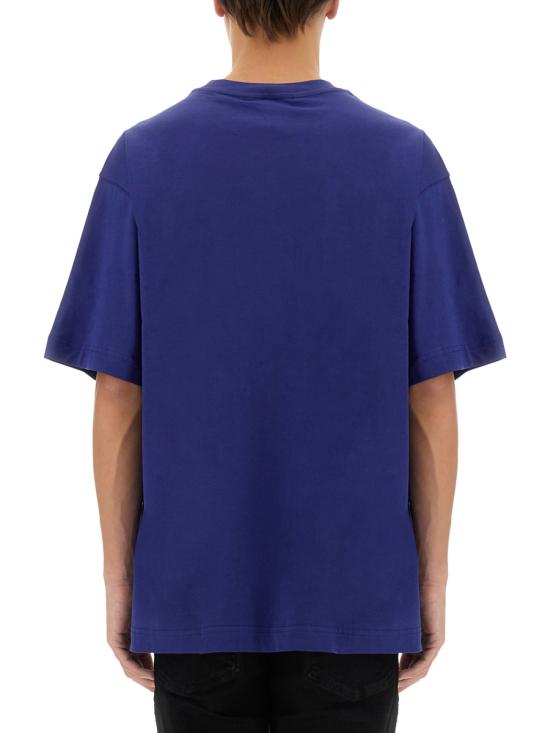  베르사체 반팔 티셔츠 77GAHL02 CJ01L238 BLUE - VERSACE