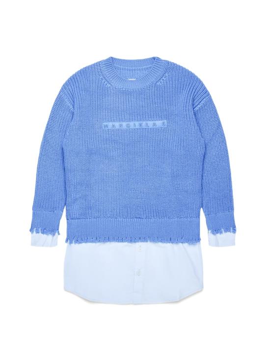 24FW [키즈] MM6 메종마르지엘라 티셔츠 M60643K MM03MM6C28 BLUE - MM6 MAISON MARGIELA