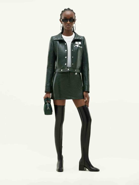 25FW 쿠레쥬 자켓 PERCBL005VY0014 8081VERTFONCEVERTFONCE JUNGLE GREEN - COURREGES