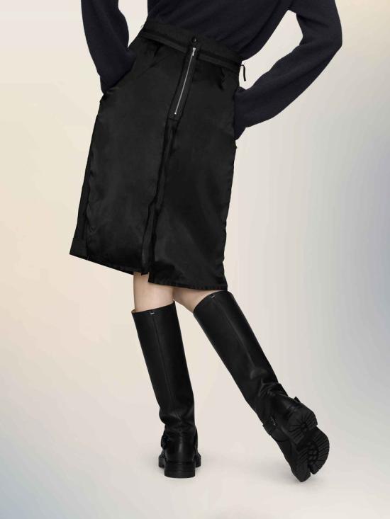 25FW 마르지엘라 미디 스커트 S51ME0045MTN107 855M Black - MAISON MARGIELA