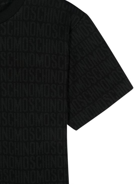  [키즈] 모스키노 티셔츠 H5M03RK MOJ0386195 BLACK - MOSCHINO