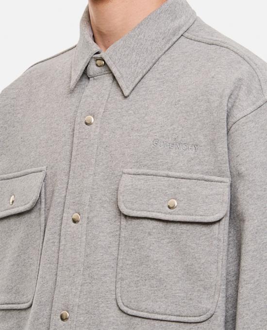  지방시 긴팔 셔츠 BM60Z13YHU055 Grey - GIVENCHY