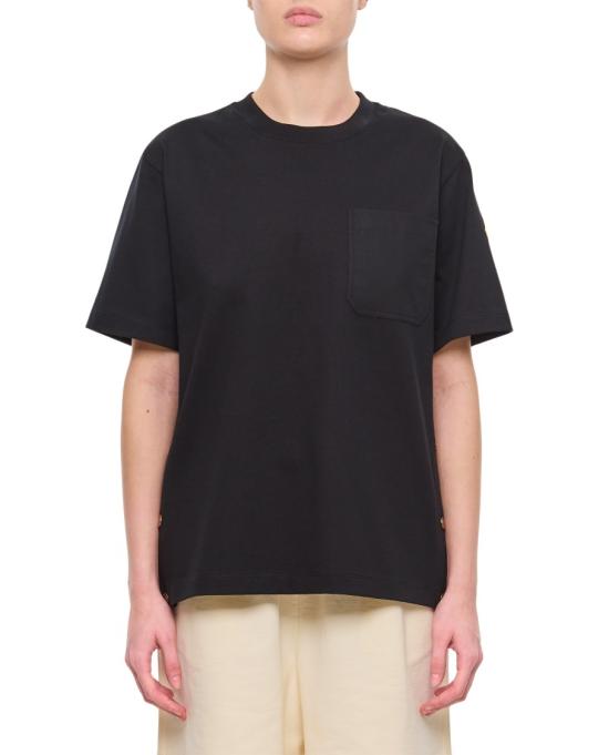 25SS 몽클레어 코튼 티셔츠 포켓 8C0002089A4U999 Black