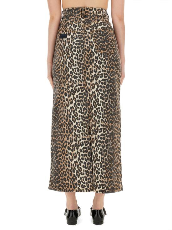 25FW 가니 스커트 J1445 943 ANIMALIER - GANNI