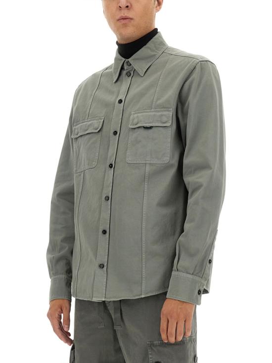 25FW 돌체앤가바나 긴팔 셔츠 G5MA8T G8LH0N0702 CHARCOAL - DOLCE & GABBANA