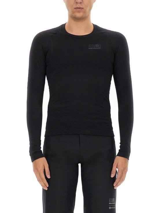 26FW MM6 메종 마르지엘라 X 살로몬 긴팔 티셔츠 SH0NH0009 M20037900 BLACK