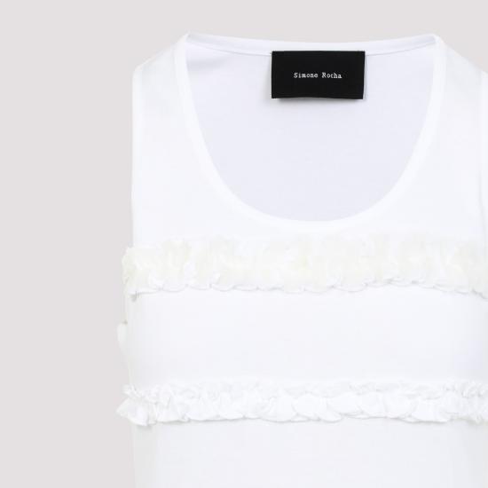 25FW 시몬로샤 탑 5345 0553 WHITE - SIMONE ROCHA
