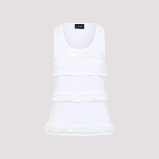 25FW 시몬로샤 탑 5345 0553 WHITE