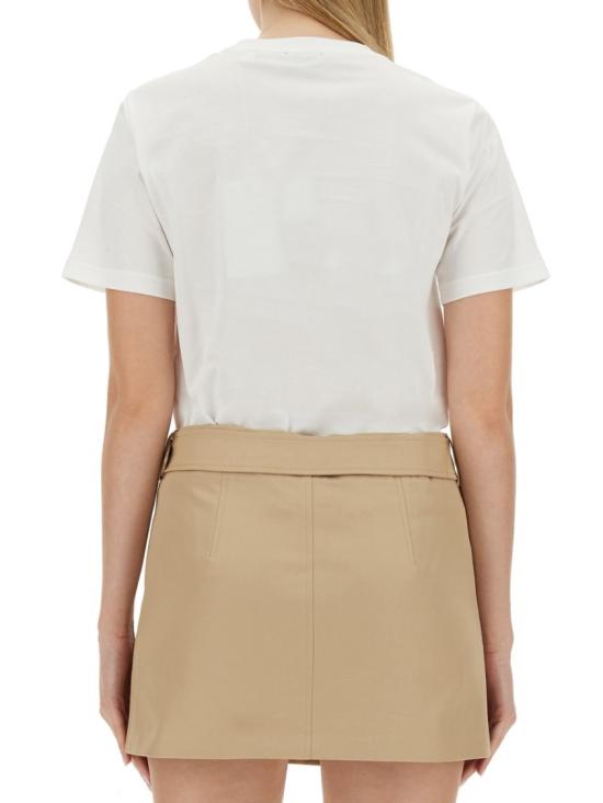  버버리 로고 코튼 티셔츠 8080325 A1464 White - BURBERRY