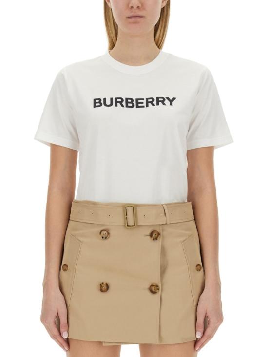  버버리 로고 코튼 티셔츠 8080325 A1464 White