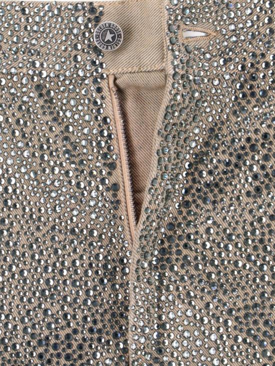 25FW 골든구스 그라디언트 스와로브스키 이펙트 코튼 팬츠 GWP00844 P00207515184 Neutrals - GOLDEN GOOSE
