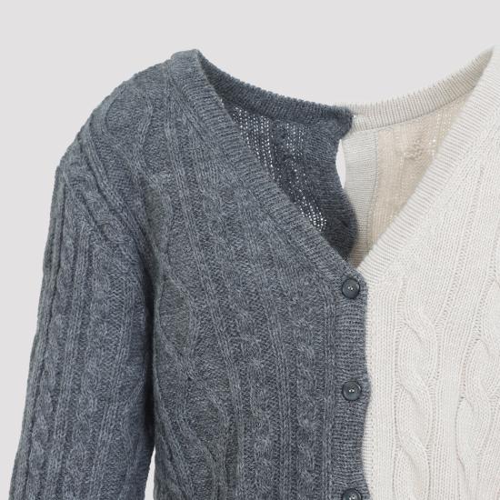 25FW 모스키노 가디건 252EA0912 5504 1506 FANTASIA GRIGIO - MOSCHINO