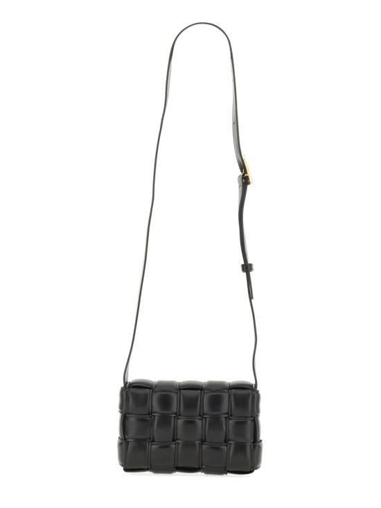 26SS 보테가베네타 스몰 패딩 레더 카세트백 717506 VCQR18425 BLACK - BOTTEGA VENETA