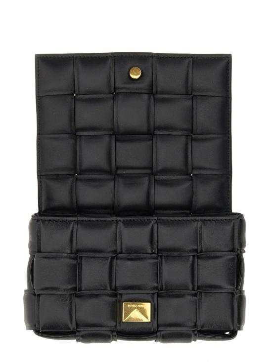 26SS 보테가베네타 스몰 패딩 레더 카세트백 717506 VCQR18425 BLACK - BOTTEGA VENETA