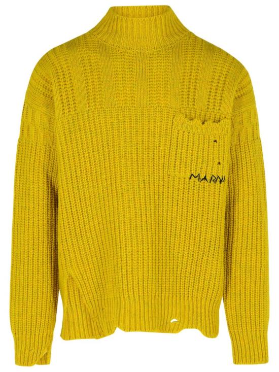 25FW 마르니 터틀넥 DVMG0054A0 UFW310 00Y48 Yellow
