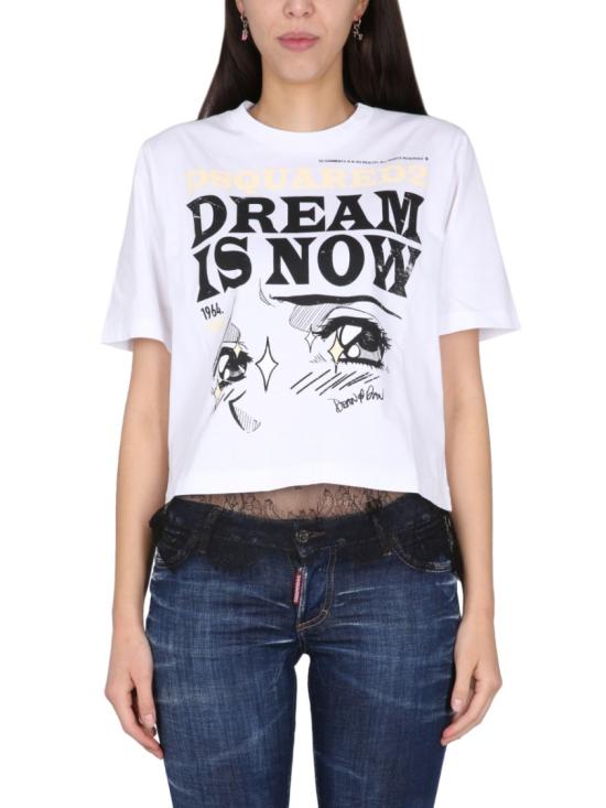  디스퀘어드2 반팔 티셔츠 S75GD0364 S23009100 White