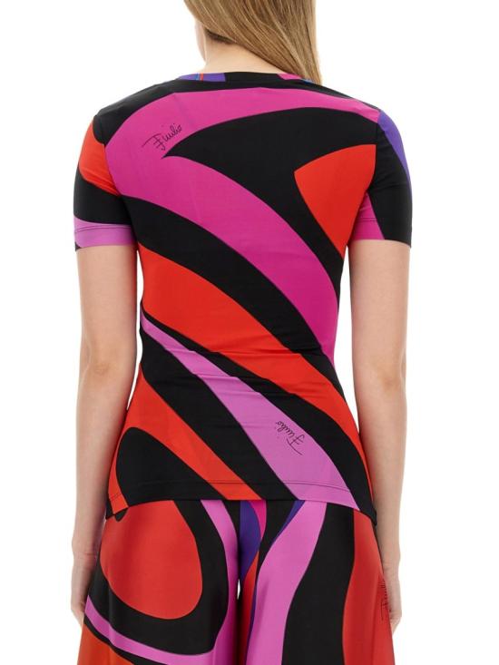  푸찌 반팔 티셔츠 4HJM11 4H796040 Multicolor - PUCCI