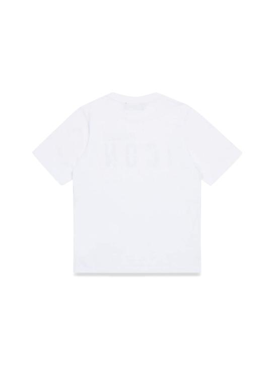 24FW [키즈] 디스퀘어드2 티셔츠 DQ2668K D004GDQ100 WHITE - DSQUARED2