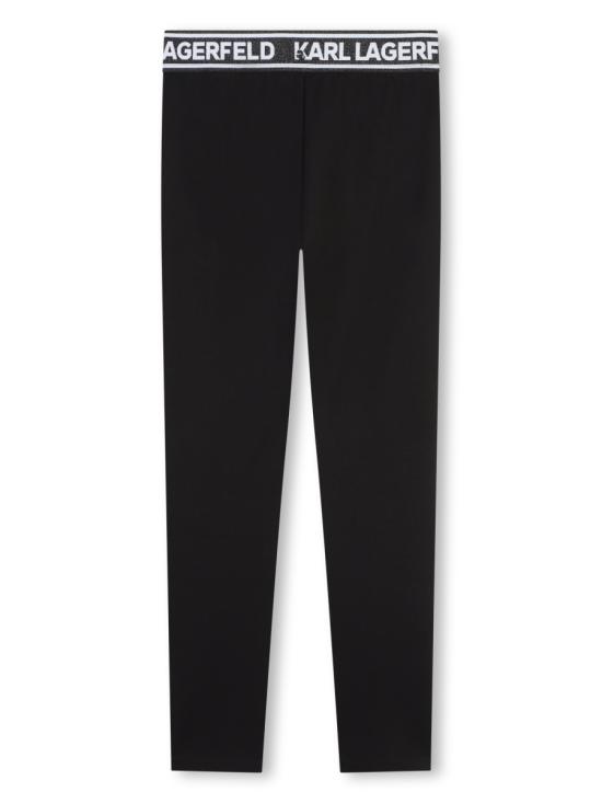 24FW [키즈] 칼라거펠트 스트레이트 팬츠 Z30202K 09B BLACK - KARL LAGERFELD