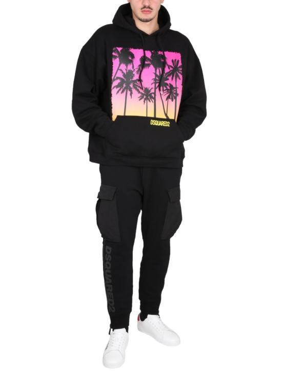  디스퀘어드2 후드 티셔츠 S74GU0701 S25516900 Black - DSQUARED2