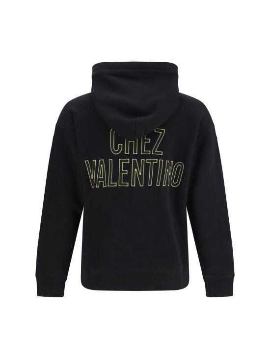 25FW 발렌티노 가라바니 후드 티셔츠 7V0MF28NB6W EE6 BLACK - VALENTINO GARAVANI