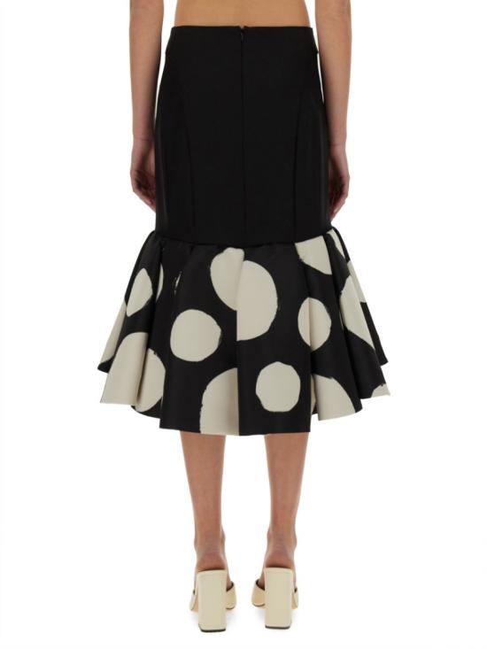 25SS 니나리찌 미디 스커트 25PCJU018PL0475 I9071 Black - NINA RICCI