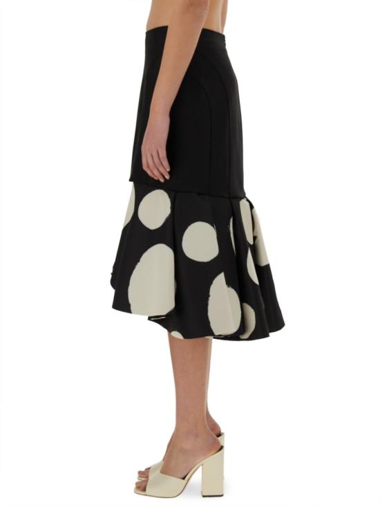 25SS 니나리찌 미디 스커트 25PCJU018PL0475 I9071 Black - NINA RICCI
