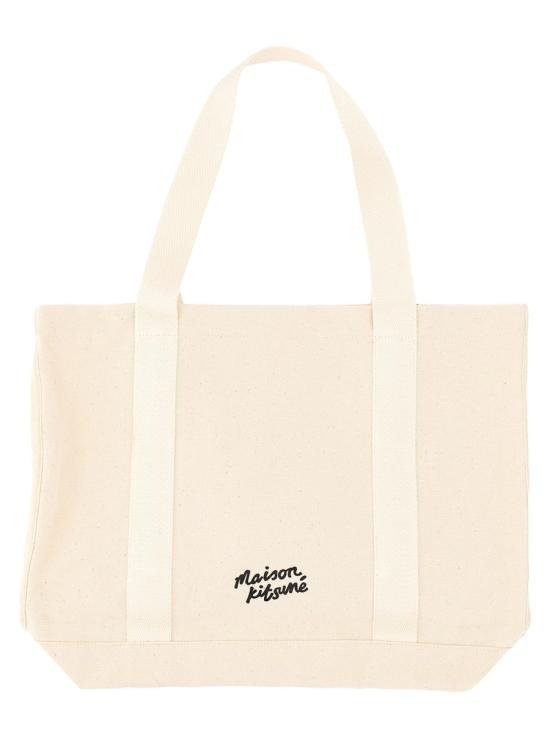 25FW 메종키츠네 폭스 헤드 토트백  LW05101WW0050 P700 POWDER - MAISON KITSUNE