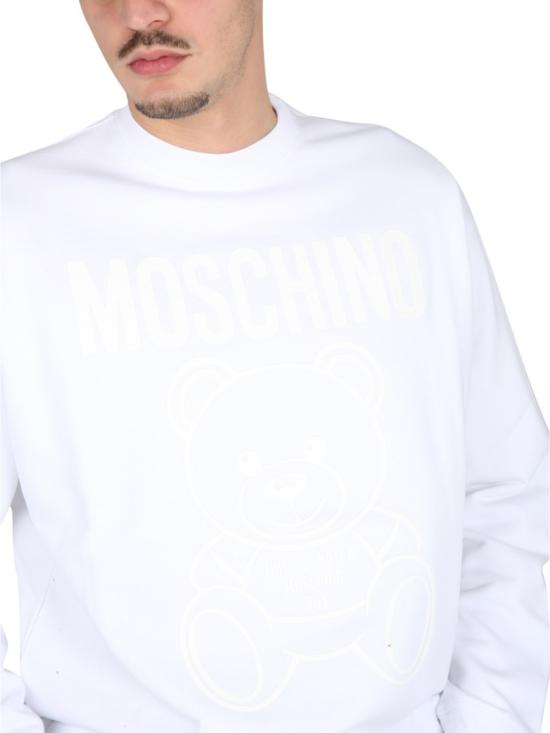  모스키노 긴팔 티셔츠 17132028 1001 White - MOSCHINO