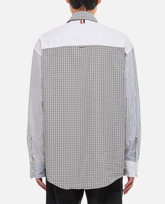  톰브라운 긴팔 셔츠 MWL381FF0313100 Grey - THOM BROWNE
