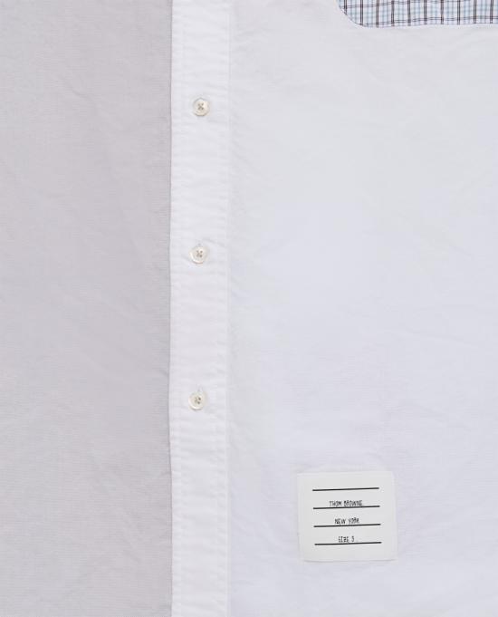  톰브라운 긴팔 셔츠 MWL381FF0313100 Grey - THOM BROWNE