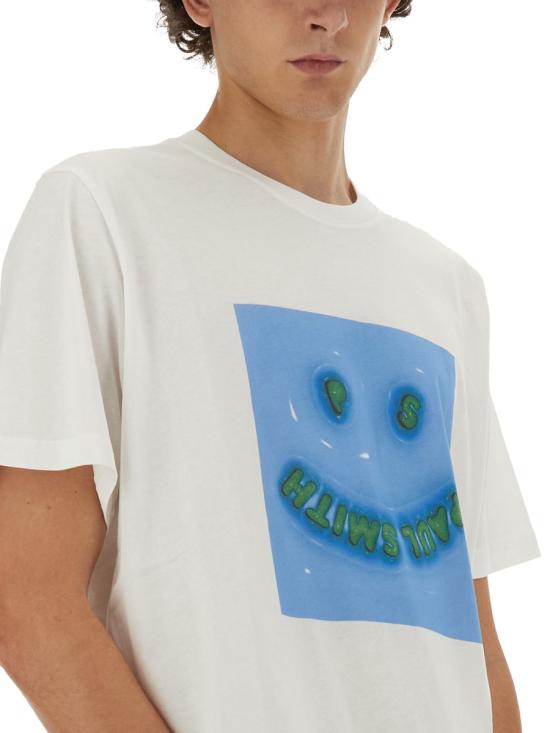 24FW PS 바이 폴스미스 반팔 티셔츠 M2R 011R NP4643 01 WHITE - PS BY PAUL SMITH