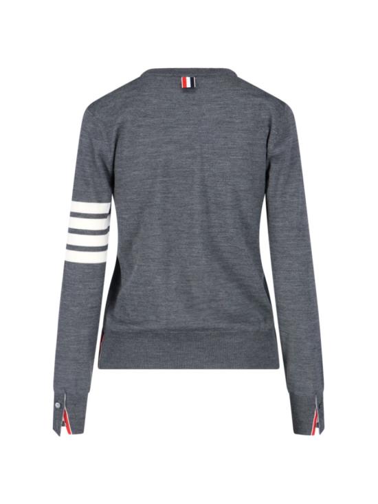 25FW 톰브라운 4바 릴렉스드 스웨터 FKA280A Y1014035 Grey - THOM BROWNE
