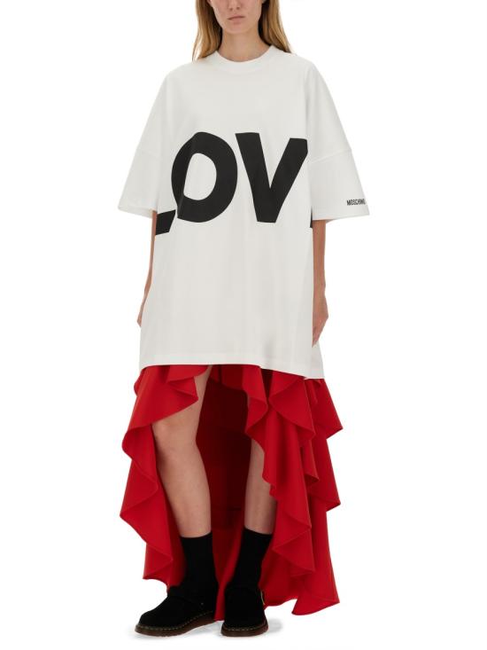 24FW 모스키노 스커트 01045424 0115 RED - MOSCHINO